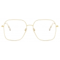 Chloé - Occhiali da Vista Rettangolari Palma in Metallo - Oro - Chloé Eyewear