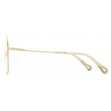 Chloé - Occhiali da Vista Rettangolari Palma in Metallo - Oro - Chloé Eyewear