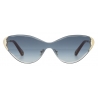 Chloé - Cat-Eye Curtis Sunglasses in Metal - Gold Blue - Chloé Eyewear