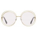 Chloé - Occhiali da Vista Rotondi Carlina in Metallo - Oro - Chloé Eyewear