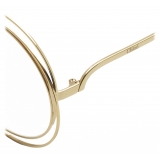 Chloé - Round Carlina Metal Eyeglasses - Gold - Chloé Eyewear
