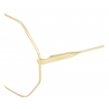 Chloé - Palma Octagonal Metal Eyeglasses - Gold - Chloé Eyewear