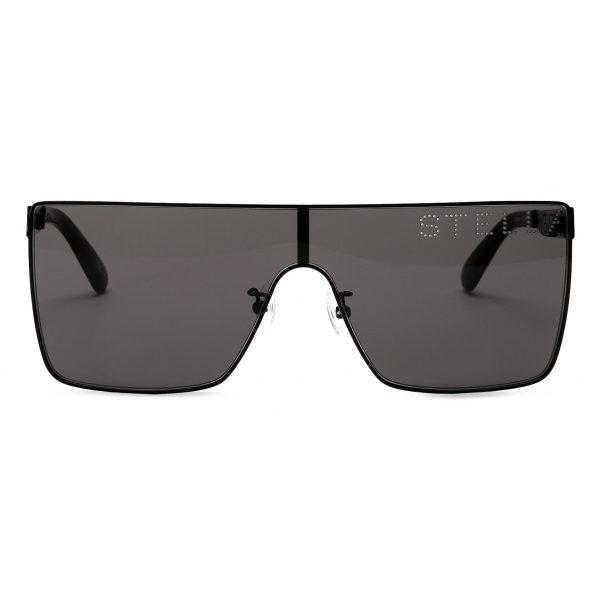 Stella Mccartney Shiny Black Square Sunglasses Black Sunglasses Stella Mccartney Eyewear 6953