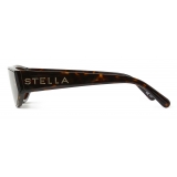 Stella McCartney - Havana Square Sunglasses - Havana - Sunglasses - Stella McCartney Eyewear