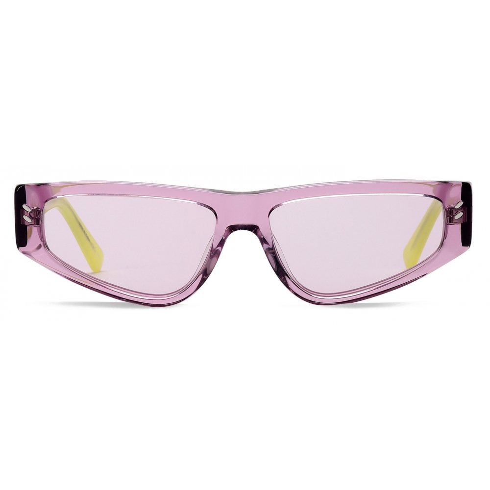 Stella McCartney - Lilac Square Sunglasses - Lilac - Sunglasses ...