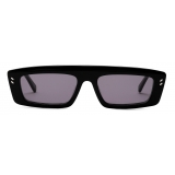 Stella McCartney - Glossy Black Square Sunglasses - Black - Sunglasses - Stella McCartney Eyewear