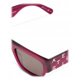 Stella McCartney - Monogram BCA Square Sunglasses - Fuchsia - Sunglasses - Stella McCartney Eyewear