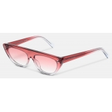 Stella McCartney - Shiny Transparent Round Sunglasses - Pink - Sunglasses - Stella McCartney Eyewear