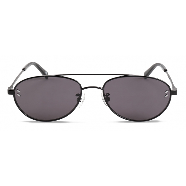 Stella McCartney - Black Aviator Sunglasses - Black - Sunglasses ...