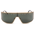 Stella McCartney - Occhiali da Sole con Maschera in Oro Verde - Oro - Occhiali da Sole - Stella McCartney Eyewear