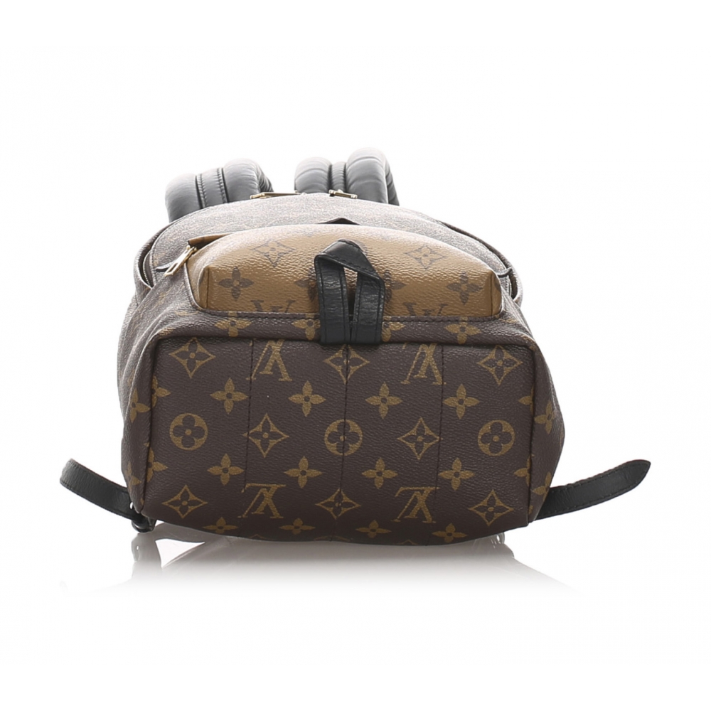 Louis Vuitton Vintage - Monogram Reverse Palm Springs PM Backpack - Marrone - Zaino in Tela e ...