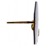 Alexander McQueen - Occhiale da Sole Beetle Jeweled - Oro Marrone - Alexander McQueen Eyewear
