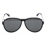 Alexander McQueen - Piercing Pilot Acetate Sunglasses - Black - Alexander McQueen Eyewear