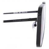 Alexander McQueen - Piercing Shield Metal Sunglasses - Black - Alexander McQueen Eyewear