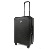 TecknoMonster - Automobili Lamborghini - Trolley - Fastroad Titanium and Alcantara® Wheeled Suitcase - Black Carpet Collection
