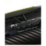 TecknoMonster - Automobili Lamborghini - Trolley - Fastrack Titanium and Alcantara® Wheeled Suitcase - Black Carpet Collection