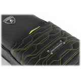 TecknoMonster - Automobili Lamborghini - Borsa a Tracolla Attak in Fibra di Carbonio e Alcantara® - Black Carpet Collection