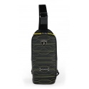 TecknoMonster - Automobili Lamborghini - Task Crossbody Bag in Carbon Fiber and Alcantara® - Black Carpet Collection