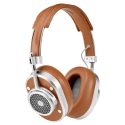 Master & Dynamic - MH40 Wireless - Silver Metal / Brown Canvas - Premium High Quality and Performance Over-Ear Headphones