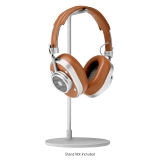 Master & Dynamic - MH40 Wireless - Silver Metal / Brown Canvas - Premium High Quality and Performance Over-Ear Headphones