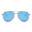 No Logo Eyewear - NOL18017 Sun - Azzurro e Canna di Fucile - Occhiali da Sole