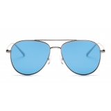 No Logo Eyewear - NOL18017 Sun - Light Blue and Gunmetal -  Sunglasses