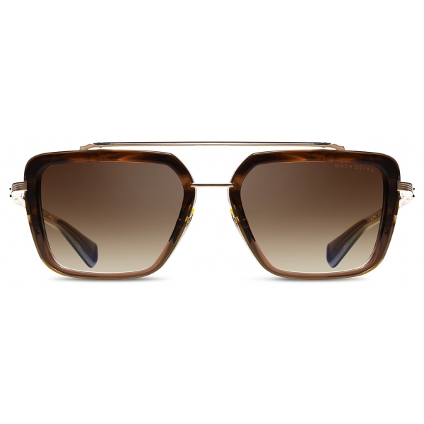 DITA - Mach-Seven - Dark Brown Crystal - DTS135-56 - Sunglasses - DITA Eyewear