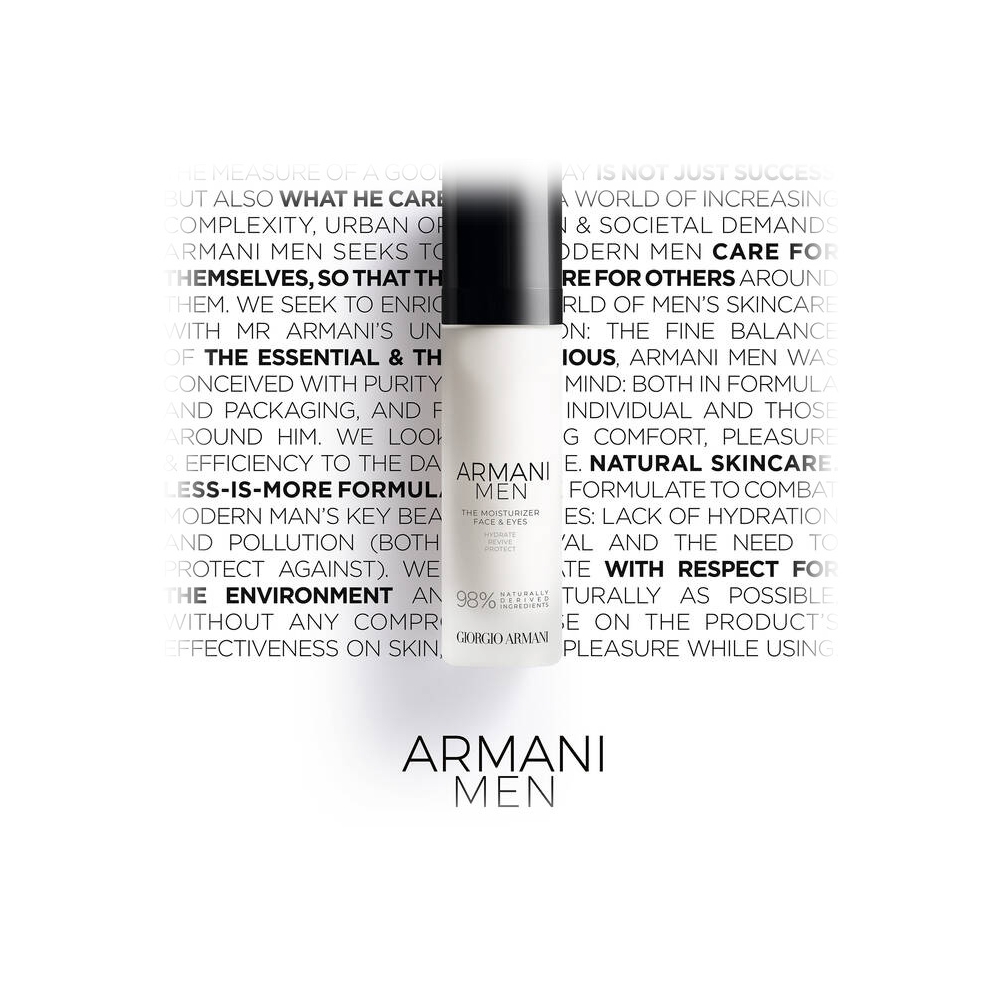 Giorgio Armani - Armani Men The Moisturizer Daily Moisturizer Face and Eyes  Anti-Aging - Luxury - Avvenice