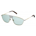 Givenchy - Sunglasses Unisex GV Mesh in Metal - Gold Blue - Sunglasses - Givenchy Eyewear