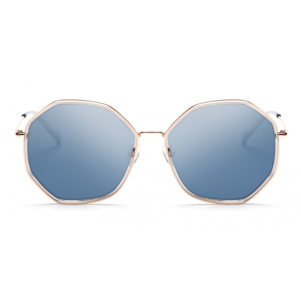 No Logo Eyewear - NOL18057 Sun - Azzurro e Argento - Occhiali da Sole