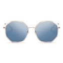 No Logo Eyewear - NOL18057 Sun - Azzurro e Argento - Occhiali da Sole
