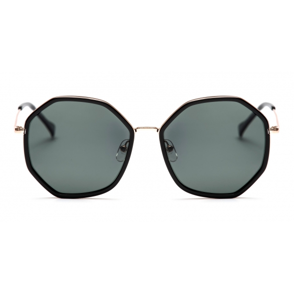 No Logo Eyewear - NOL18057 Sun - Verde Scuro e Nero - Occhiali da Sole