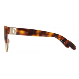 Givenchy - Sunglasses Two Tone GV3 Square in Acetate - Havanna Honey Brown - Sunglasses - Givenchy Eyewear