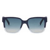 Givenchy - Occhiali da Sole Quadrati GV3 Bicolore in Acetato - Blue Scuro - Occhiali da Sole - Givenchy Eyewear