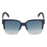 Givenchy - Occhiali da Sole Quadrati GV3 Bicolore in Acetato - Blue Scuro - Occhiali da Sole - Givenchy Eyewear
