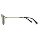 Givenchy - Sunglasses Unisex GV Mesh in Metal - Gold Grey Silver - Sunglasses - Givenchy Eyewear