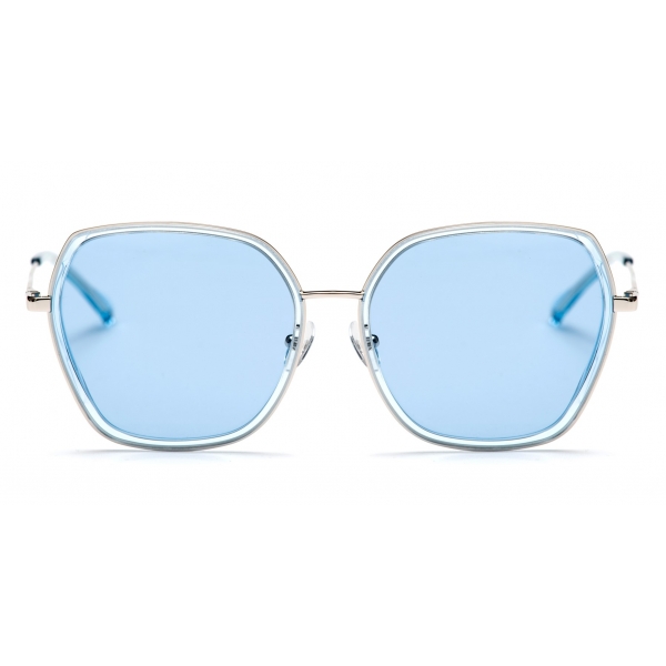 No Logo Eyewear - NOL18057 Sun - Light Blue and Silver -  Sunglasses