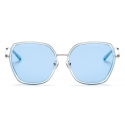 No Logo Eyewear - NOL19006 Sun - Light Blue and Silver -  Sunglasses