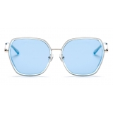 No Logo Eyewear - NOL18057 Sun - Light Blue and Silver -  Sunglasses