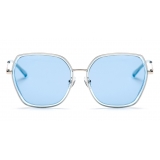 No Logo Eyewear - NOL19006 Sun - Azzurro e Argento - Occhiali da Sole