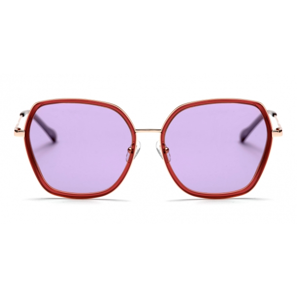 No Logo Eyewear - NOL19006 Sun - Viola e Argento - Occhiali da Sole