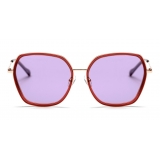 No Logo Eyewear - NOL18057 Sun - Violet and Silver -  Sunglasses