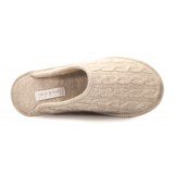 Neck Mate - Asolo - Artisan Woman Slippers - Wool Braided Cotta - Beige