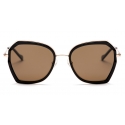 No Logo Eyewear - NOL19007 Sun - Brown and Black -  Sunglasses