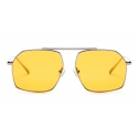 No Logo Eyewear - NOL18066 Sun - Yellow and Silver -  Sunglasses