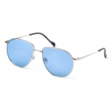 No Logo Eyewear - NOL19031 Sun - Azzurro e Argento - Occhiali da Sole