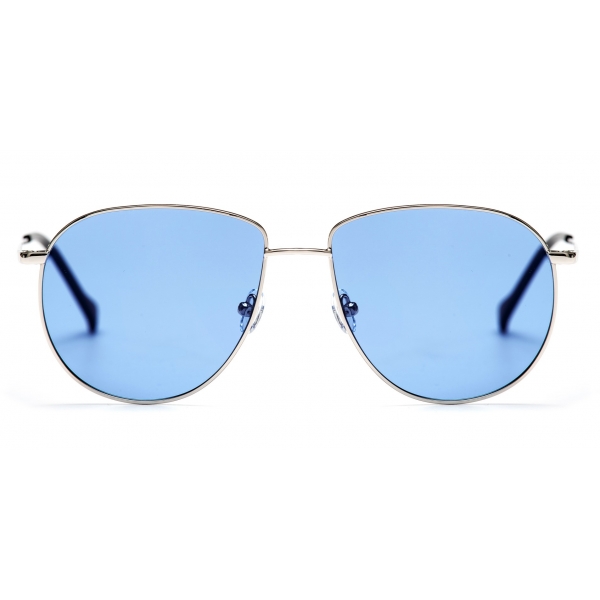 No Logo Eyewear - NOL19031 Sun - Light Blue and Silver -  Sunglasses