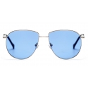 No Logo Eyewear - NOL19031 Sun - Azzurro e Argento - Occhiali da Sole