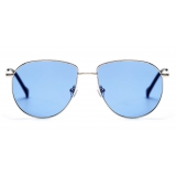 No Logo Eyewear - NOL19031 Sun - Azzurro e Argento - Occhiali da Sole