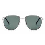 No Logo Eyewear - NOL19031 Sun - Dark Green and Silver -  Sunglasses